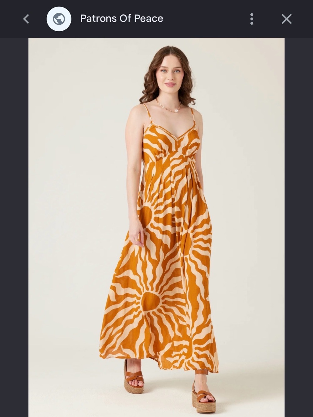 Patrons of Peace Sun Maxi Dress